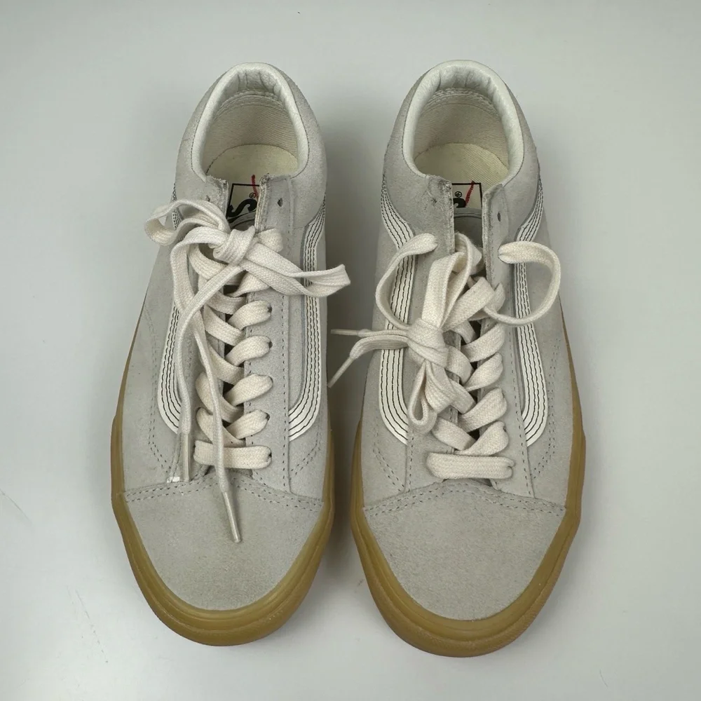 Vans‎ Sneakers Style 36 Gum Light Grey Low Top Skate Suede M 7.5 W 9